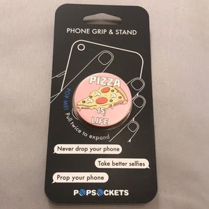PopSockets Pizza is Life PopSocket Pink One Size